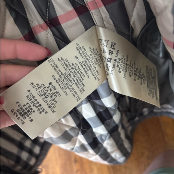 Burberry Women's Quilted Hooded Jacket - Olive Green Size XS - Picture 10 of 12